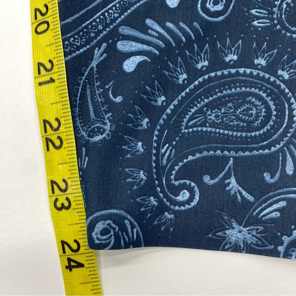 Sweaty Betty Zero Gravity 7/8 Leggings Mesh insert W SM Blue Paisley - Picture 10 of 12